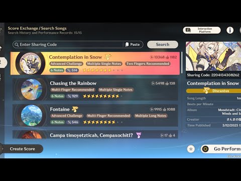 Genshin: contemplation in snow