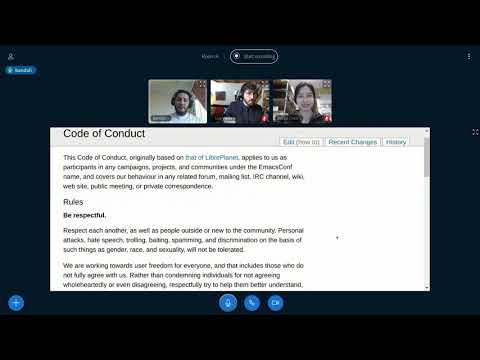 EmacsConf 2020 - 41 - Day 2 Opening Remarks