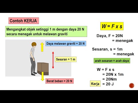 Sains Tingkatan 3 KSSM I Bab 7 Tenaga & Kuasa I 7.1 Kerja, Tenaga & Kuasa