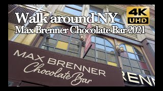 Max Brenner Chocolate Bar  Walk around NY 4K