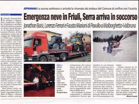Emergenza neve Valbruna Udine 2014