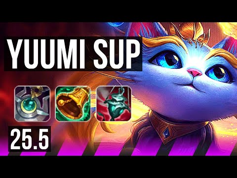 YUUMI & Zeri vs LULU & Jhin (SUP) | 0/1/23, 900+ games | KR Master | 25.5