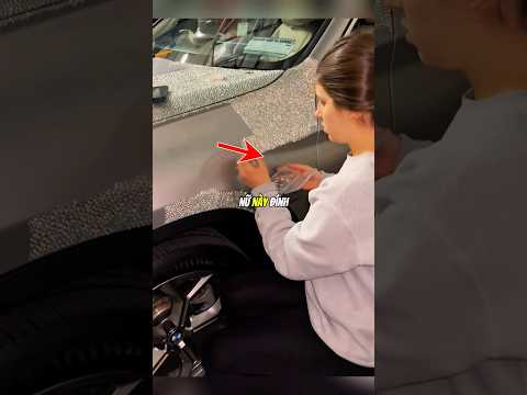Người phụ nữ này đã đính kín chiếc xe của mình bằng pha lê 😮