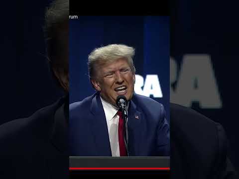 NRA Speech: Trump Tells Us What We Want to Hear. #shortsvideo #shorts Thumbnail