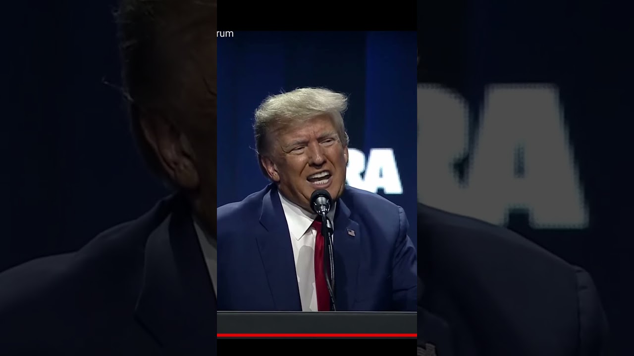 NRA Speech: Trump Tells Us What We Want to Hear. #shortsvideo #shorts