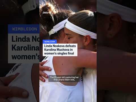 Linda Noskova defeats Karolina Muchova in Wimbledon final
