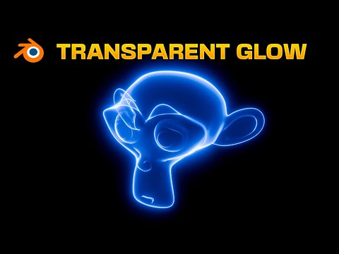 Easy Transparent Glow Material in Blender