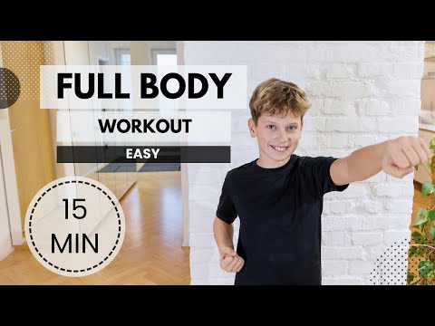 15 Minute Easy Workout for Kids & Families | Fun Full Body Exercise at Home