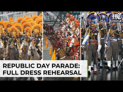 Watch: Full Dress Rehearsal For Republic Day Parade Held Despite Rain & Thunderstorm In Delhi