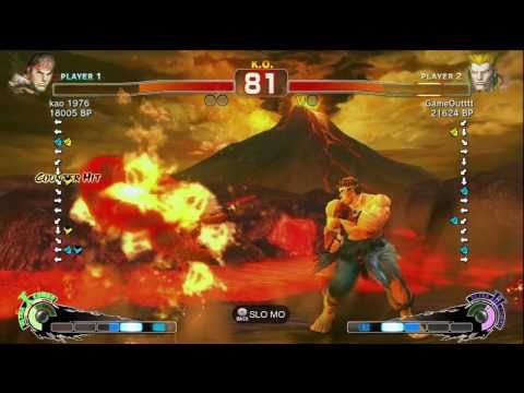 GameOutttt [Guile] vs kao 1976 [Ryu] SSF4 Japanese Online Ranked Matches - TRUE-HD