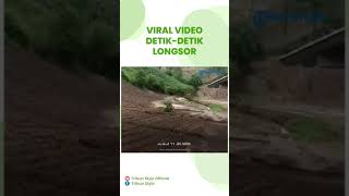 Video Detik-detik Jalan Menuju Kawah Darajat Garut Terputus Total akibat Longsor