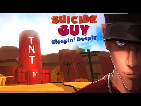 Suicide Guy Sleepin' Deeply SOO MUCH TNT!!!! The Canyon! | Let's Play Suicide Guy Gameplay