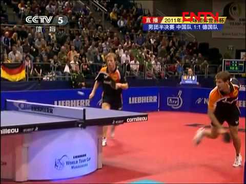 2011 World Team Cup [CHN-GER] (m3) :: MA Long / WANG Hao - STEGER Bastian / BAUM Patrick [2/2]