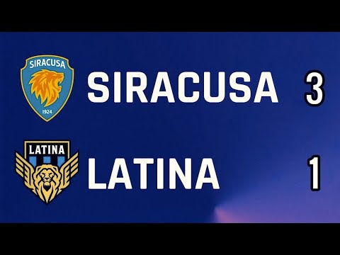 9 Novembre 2025 Siracusa Calcio 1924 vs Latina Calcio 1932 3-1