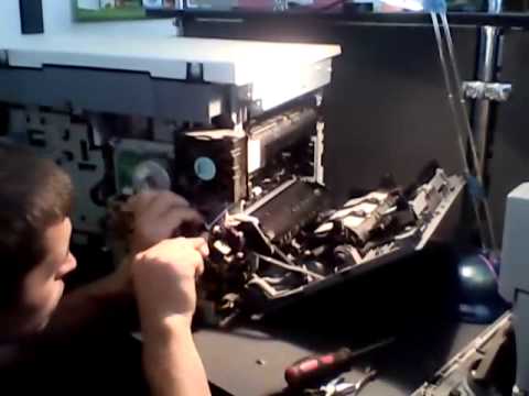 Разборка Canon IR 1018j снятие и разбор термоузла
