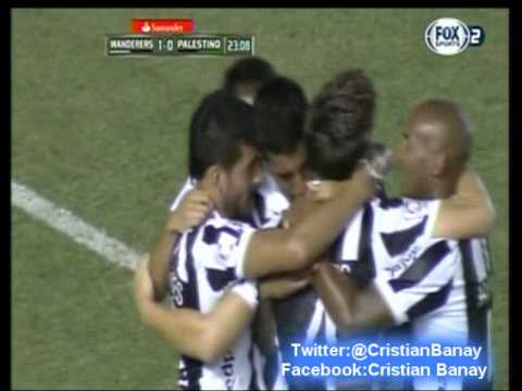 Wanderers 1 Palestino 0 (Relato Maximo Goñi) Copa Libertadores 2015