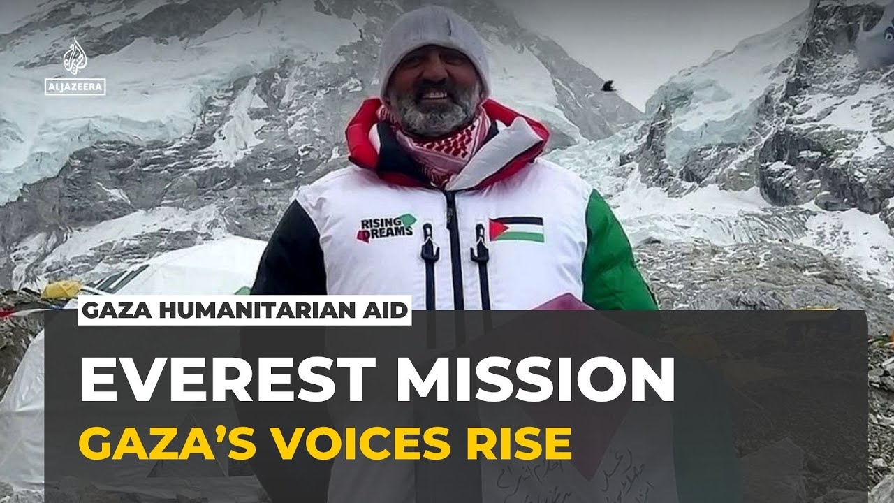 Mountaineer carries Gaza children’s messages to Everest summit