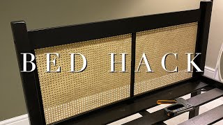 DIY Cane Rattan Bed Hack For Under £60