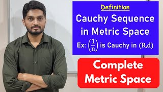 Definition and Example of Cauchy Sequence | L21 | TYBSc Maths | Completeness  @ranjankhatu