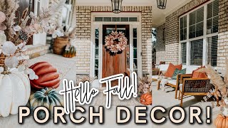 FALL FRONT PORCH DECOR 2022 | Fall Decorate With Me | Modern Fall Decorating Ideas | Cozy Fall Decor