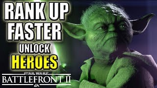 Star Wars Battlefront 2 | How To Level Up Fast & Unlock Heroes | 20000 XP Easy