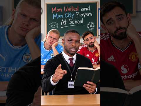 Man United And Man City Players At School