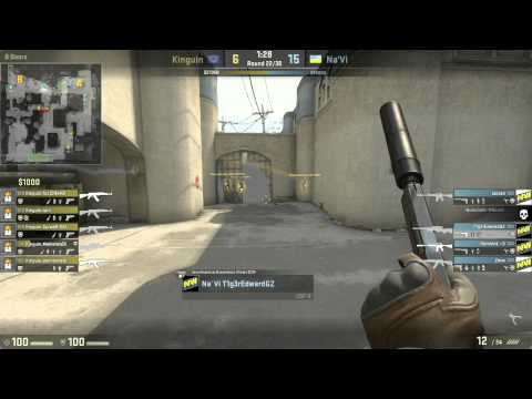 m4a1-s blocking a shot on Navi vs Kinguin