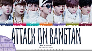Download lagu BTS (방탄소년단) 'Attack on Bangtan' Lyrics [Color Coded Han_Rom_Eng] | UNTIL 2025 #56 mp3