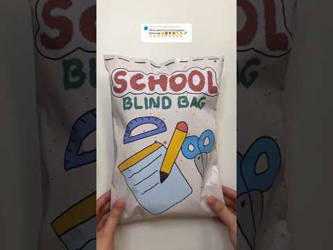 School supplies blind bag! #blindbag #asmr #asmrunboxing #school #schoolsupplies #unboxing