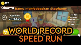 World Record Speed Run Desa Kura Kura Super Bear Adventure #superbearadventurehighlights #games