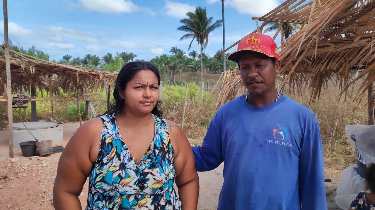O projeto do poço cacimbão segue adiante, chegou mais material, Francisco e Núbia está feliz.#ajuda