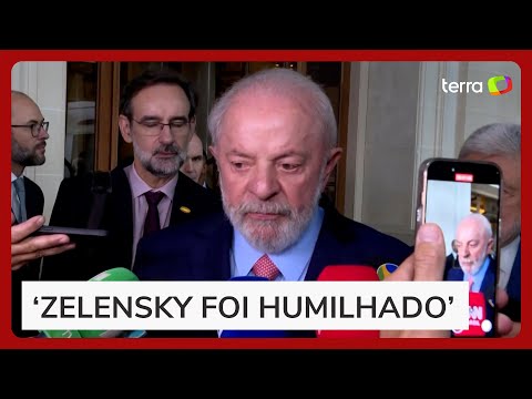 Lula diz que Zelensky foi humilhado por Trump: ‘cena grotesca’ | AFP