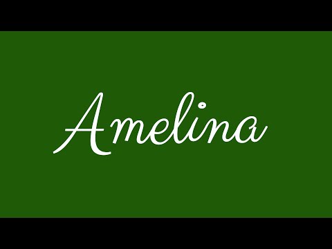 Learn how to Sign the Name Amelina Stylishly in Cursive Writing