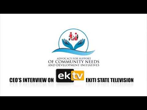 ASCNDI C.E.O, Damilola Adeniran's Interview on EKTV (Ekiti State Television)