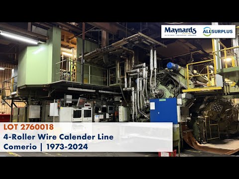 Tire Factory Closure, Fulda (GER): 4 Roller Wire Calender Line Comerio | 1973-202