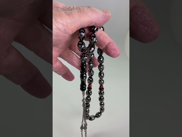 قوافل سبحة يسر مشغول بالفضة  Y0012