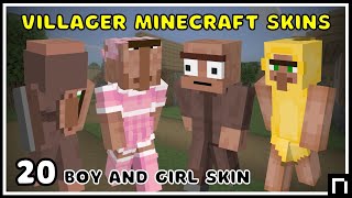 SKIN ORANG DESA MINECRAFT - VILLAGER MINECRAFT SKINS (BOY AND GIRL SKIN)