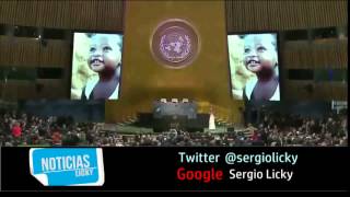 Shakira canta &#39;Imagine&#39; ante la ONU y el papa Francisco