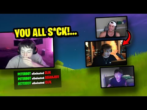 Peterbot *DESTROYING* Pros for 8 minutes straight..