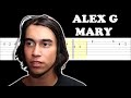 Alex G - Mary (Easy SLOW Guitar Tabs Tutorial)