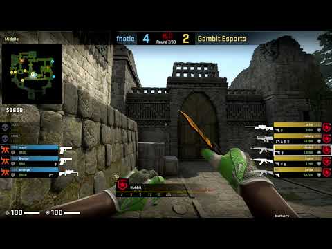 CSGO POV Gambit HOBBIT vs. Fnatic on Ancient - 27 kills