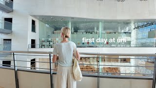 I started studying online | first full day back at uni