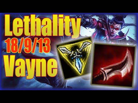 LETHALITY VAYNE MONTAGE!!! Full Lethality/CDR Build!!