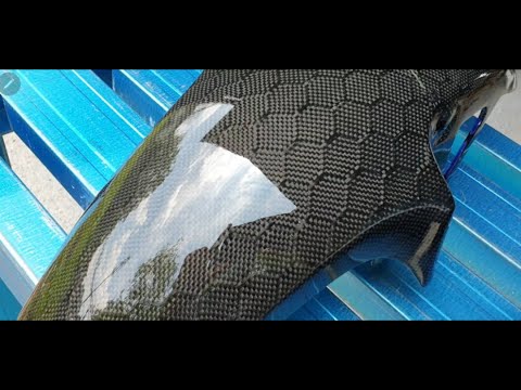 Skinning Carbon Fiber (Honeycomb) Yamaha RXZ Mudguard