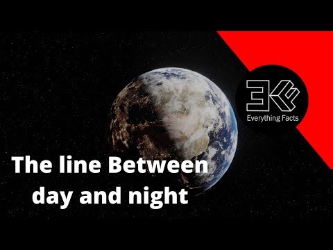 The line Between day and night on Earth is called the terminator.