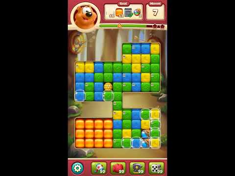 Toon Blast Level 7696 - NO BOOSTERS 🐻🐺🐱 | SKILLGAMING ✔️