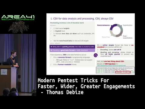 Area41 2018: Thomas Debize: Modern Pentest Tricks For Faster, Wider, Greater Engagements