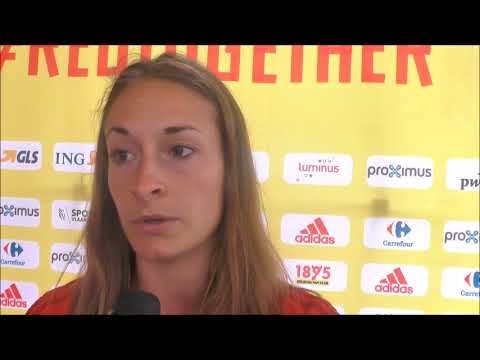 Tessa Wullaert voor Moldavië - België op 05.06.2018