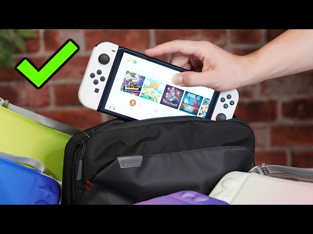 Vídeo relacionado con Estuche de Almacenamiento de Juegos, Funda para Almacenamiento de Switch Juegos Compatible con Nintendo Switch OLED/Switch/Switch Lite, Organizador de 24 Tarjetas de Juego Impermeable Estuche, Negro