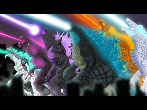 Evolution of Godzilla's Atomic Breath : Comparison | Shinzilla Jr, Shadowzilla, Shimo, Godzilla 2021